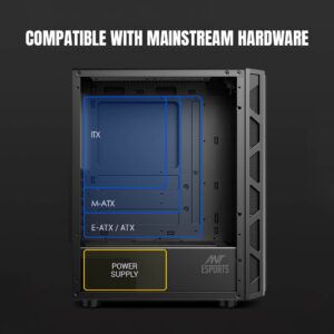 Ant Esports 510 Air Mid Tower Gaming Cabinet - Computer Mega Mart